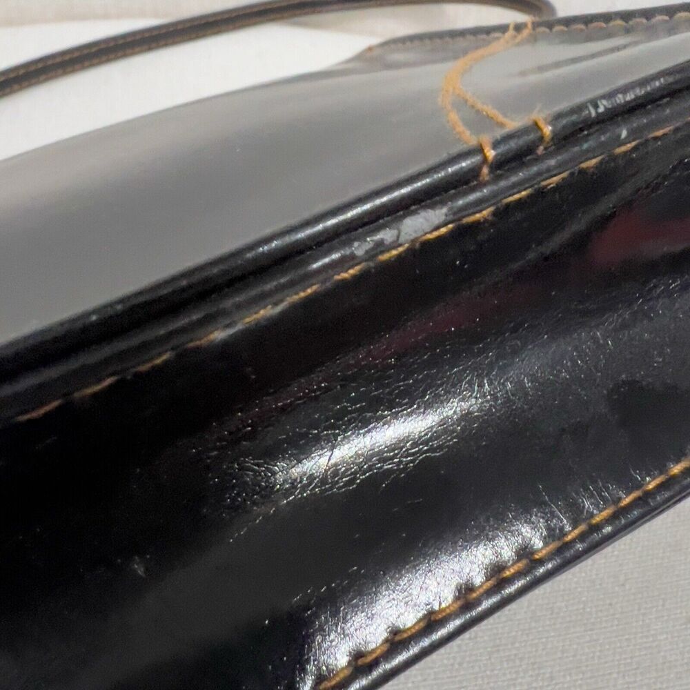 Y2K XOXO Faux Leather Mini Shoulder Bag Purse 2000s Vintage Black Small - Picture 7 of 7